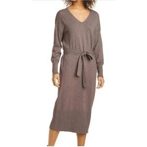 NEW Rails Margot Long Sleeve CASHMERE Sweater Dress Size L